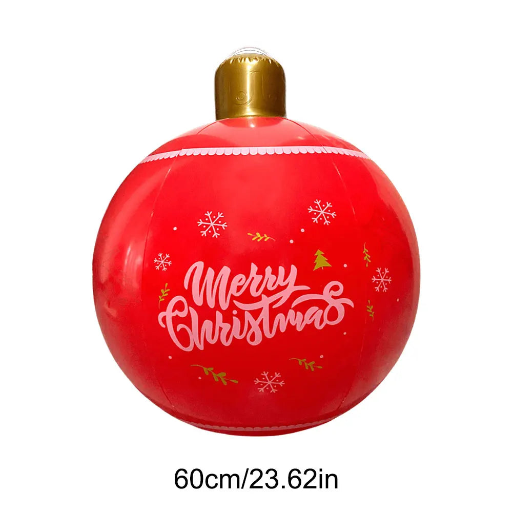 24 Inch PVC Inflatable Christmas Ball Outdoor Christmas Decorations New Years Christmas Ornaments Christmas Decorations Ball