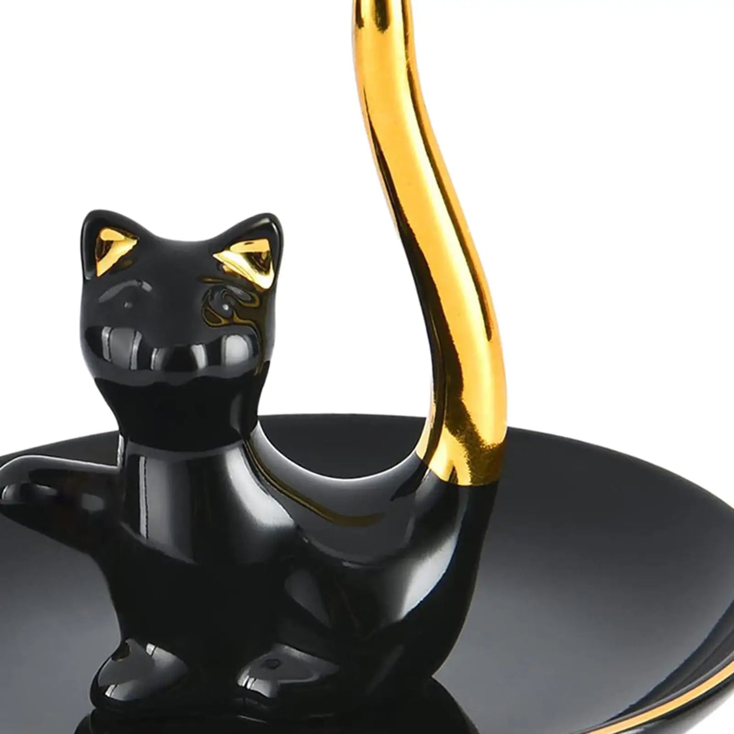 Cat Ring Holder Kitten Ring Stand Ring Dish Jewelry Storage Tray for Rings Bracelets Necklace Earrings Valentine's Day Gifts